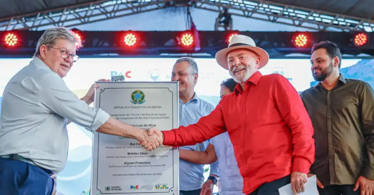 Presidente Lula inaugura trecho do Ramal do Apodi na Paraíba e reforça compromisso com o semiárido