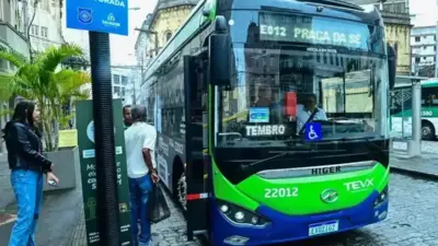 &Ocirc;nibus el&eacute;trico conquista Salvador com sil&ecirc;ncio e conforto