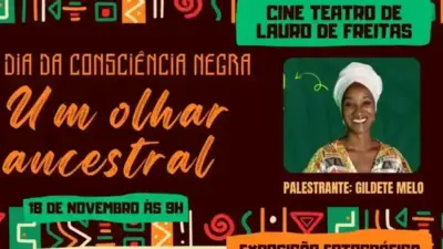 Estudantes exibem fotos com IA sobre Consciência Negra
