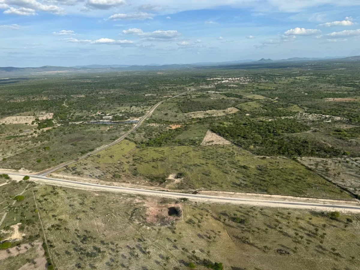 Foto feita pelo governador durante sobrevoo