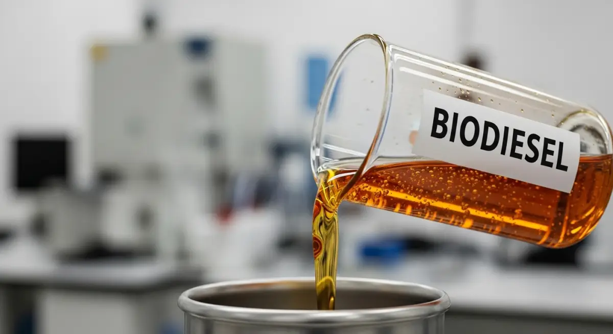biodiesel em frasco no laboratório