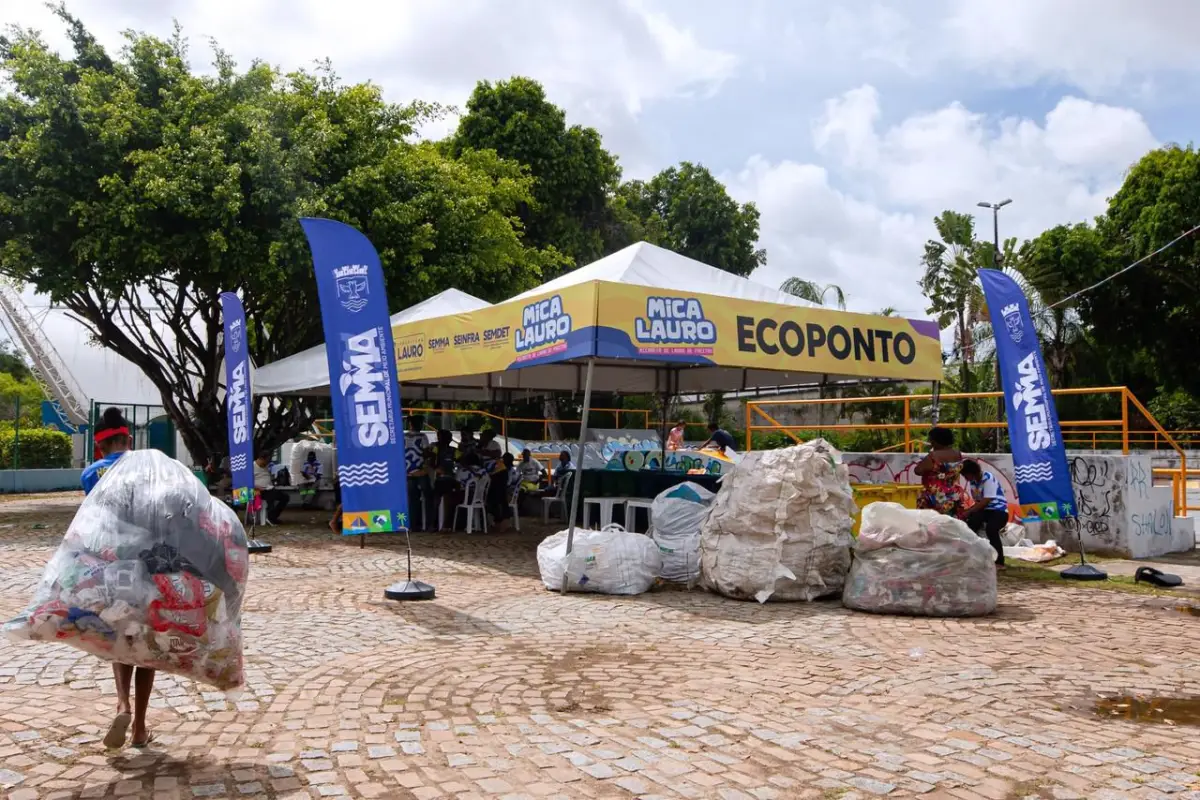 Central de coleta para reciclagem