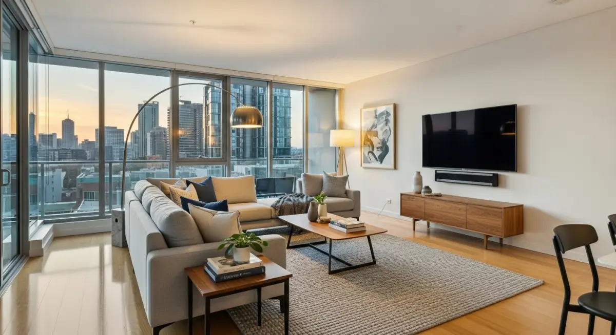 Sala de um apartamento Sala de um apartamento