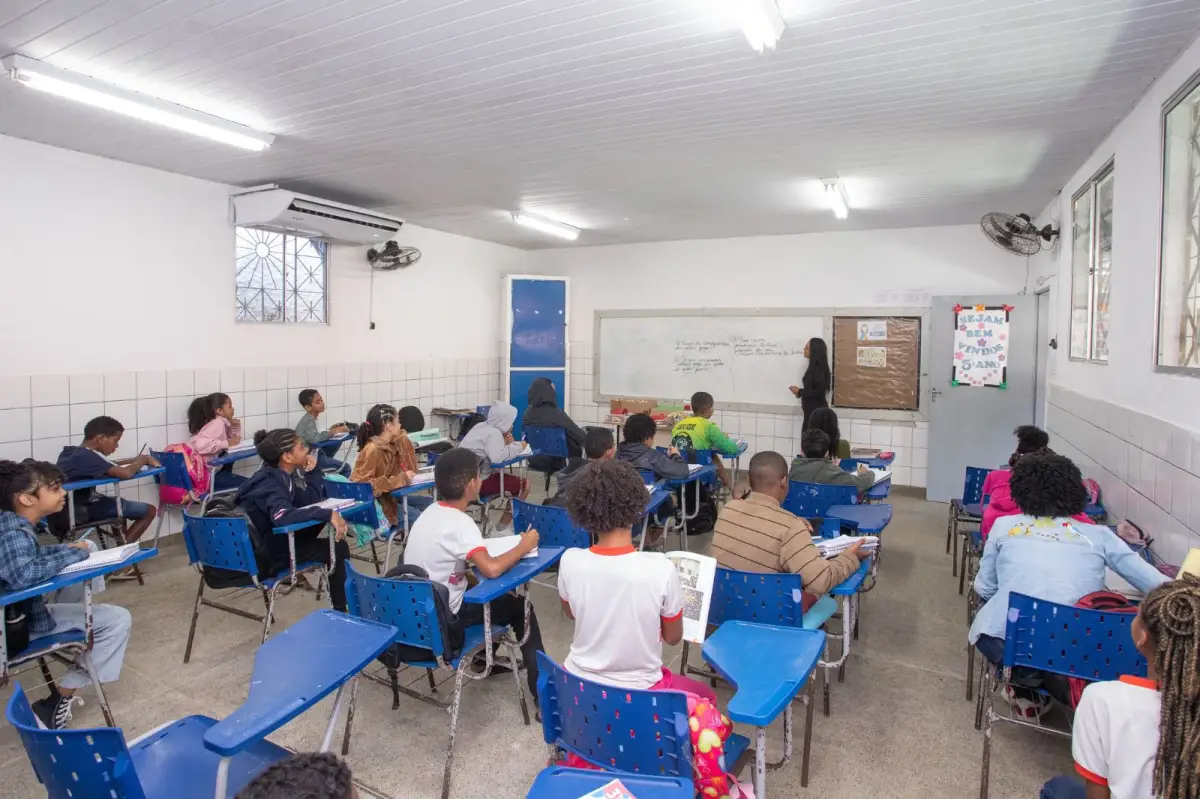 Alunos em sala de aula