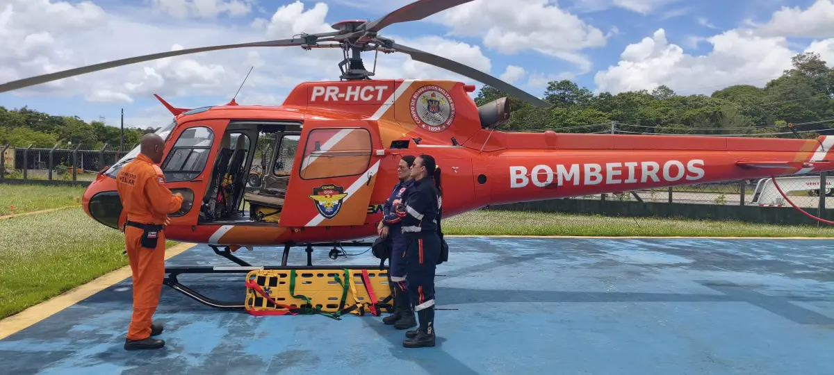 helicoptero do corpo de bombeiros