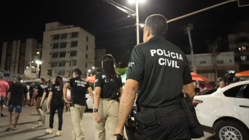Policiais civis no carnaval