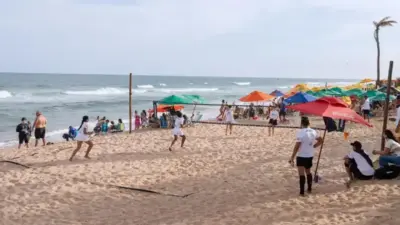 Praia de Ipitanga vira palco de esporte e sa&uacute;de neste domingo