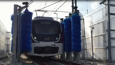 Metr&ocirc; Bahia economiza 80% da &aacute;gua na lavagem de trens com tecnologia