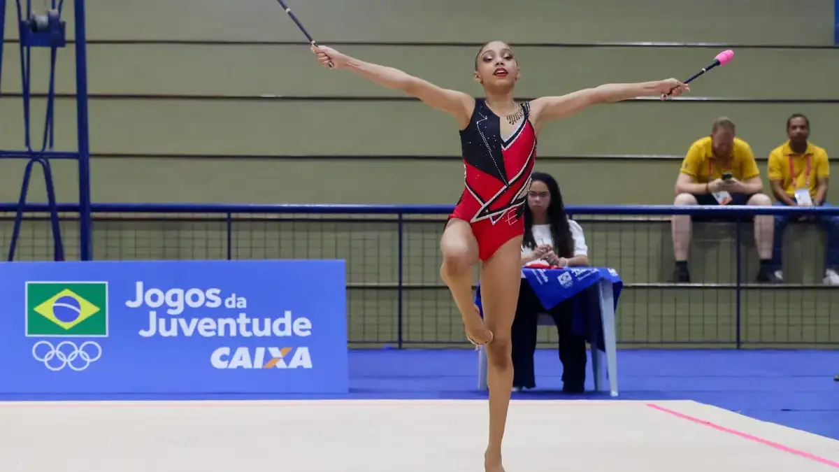 Atleta de ginastica olimpica