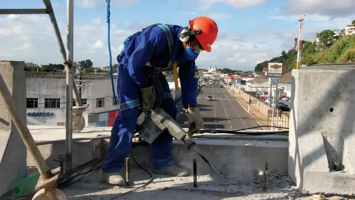 Trabalhador em obra