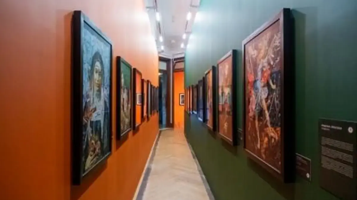 Corredor de um museu em Salvador