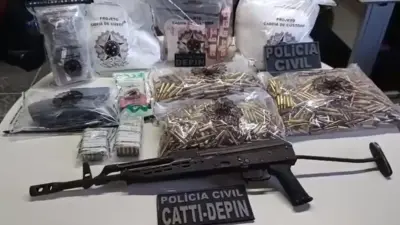 Polícia Civil desarticula laboratório de drogas e apreende fuzil e 160 kg de cocaína em Cafarnaum