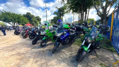 Mais de 600 motos tomam a Concha Acústica de Lauro de Freitas no Dia do Motociclista