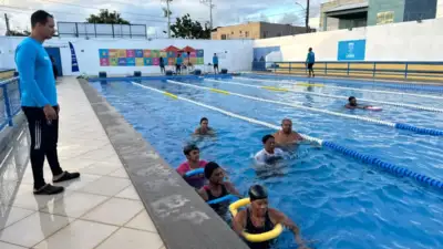 Aulas de hidroginástica e natação na Arena Aquática em Lauro de Freitas para adultos e idosos