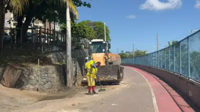 Operação Bairro no Grau leva limpeza e bota-fora à Rua Almeida Brandão nesta quarta