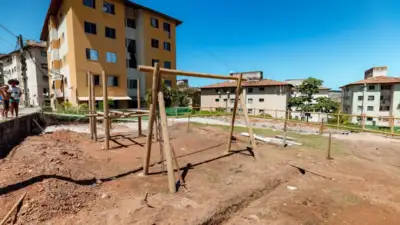 Praça Dona Lindu, em Itinga, ganha nova estrutura com academia ao ar livre