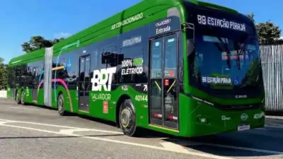 BRT Salvador ganha 10 ônibus elétricos articulados e planeja novas linhas até o Aeroporto e a Barra