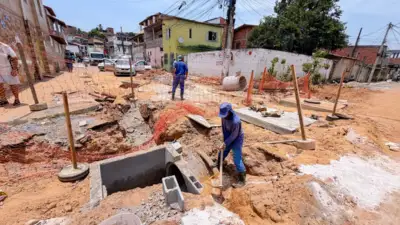 Obras de drenagem em Itinga chegam a 52% de execução em Lauro de Freitas